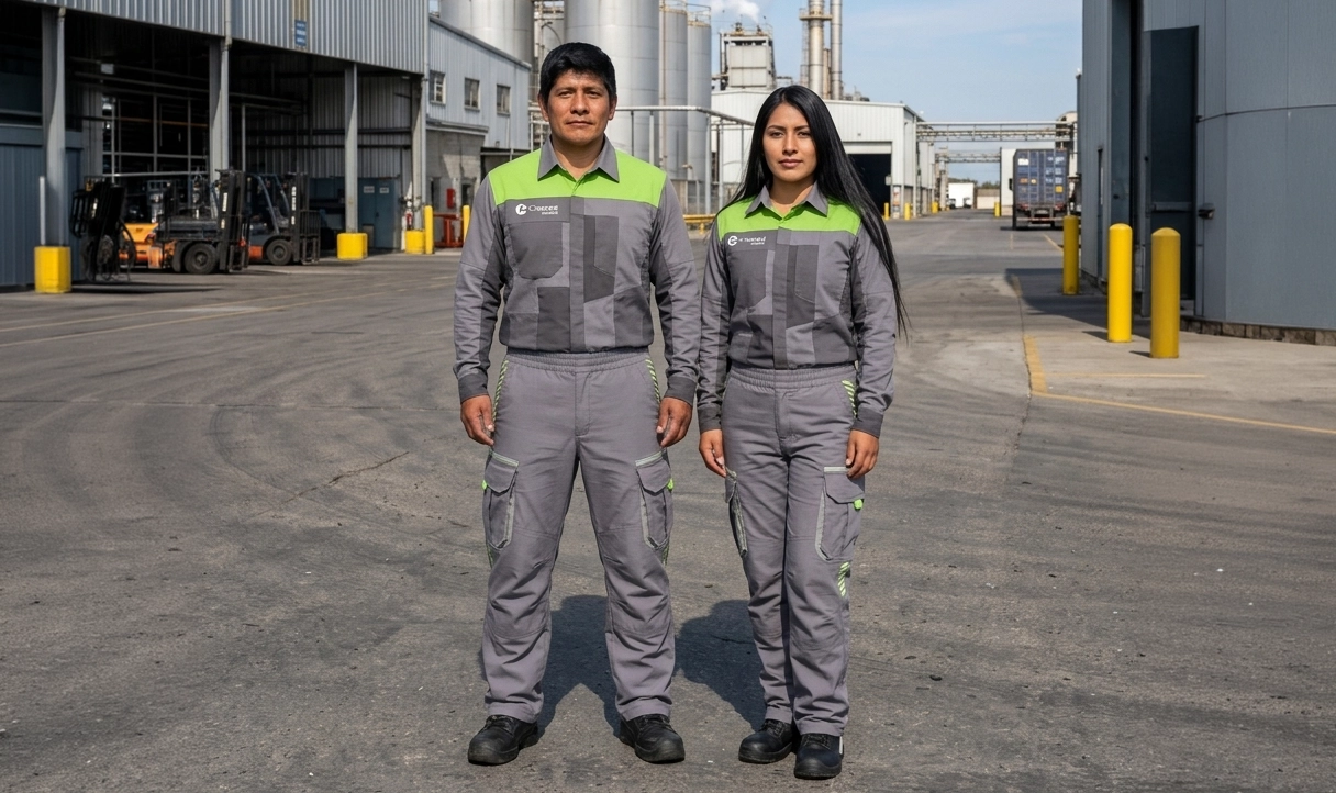 Personal operativo con nuevos uniformes Cleaned en operación